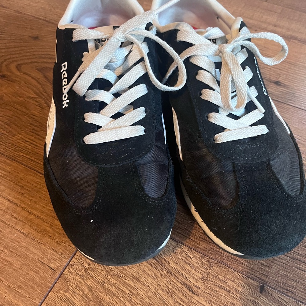 Reebok Black and White Sneakers